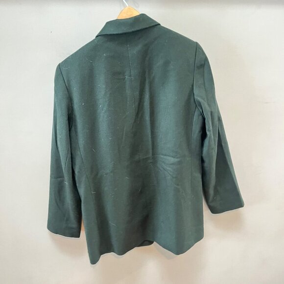 Dark Green Sandro Women's Wool Blazer Jacket Size 10 - Picture 4 of 4